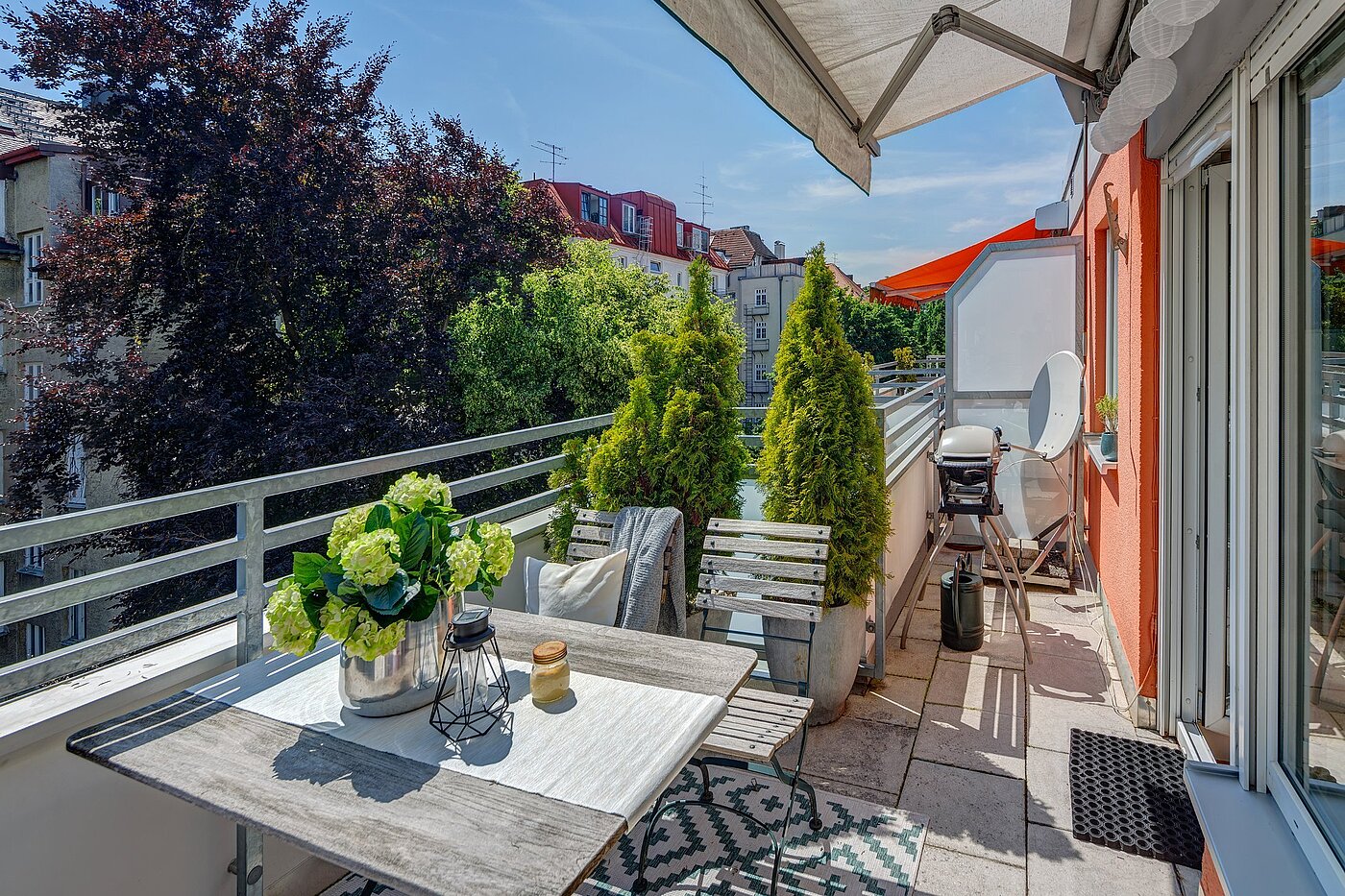 Apartamento de 1 habitación | München-Schwabing | 2106ML1 | Die sehr schöne Südterrasse