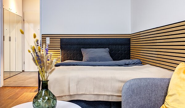 Apartment de 1 habitación | München-Milbertshofen | 70183 | Gemütliches Bett