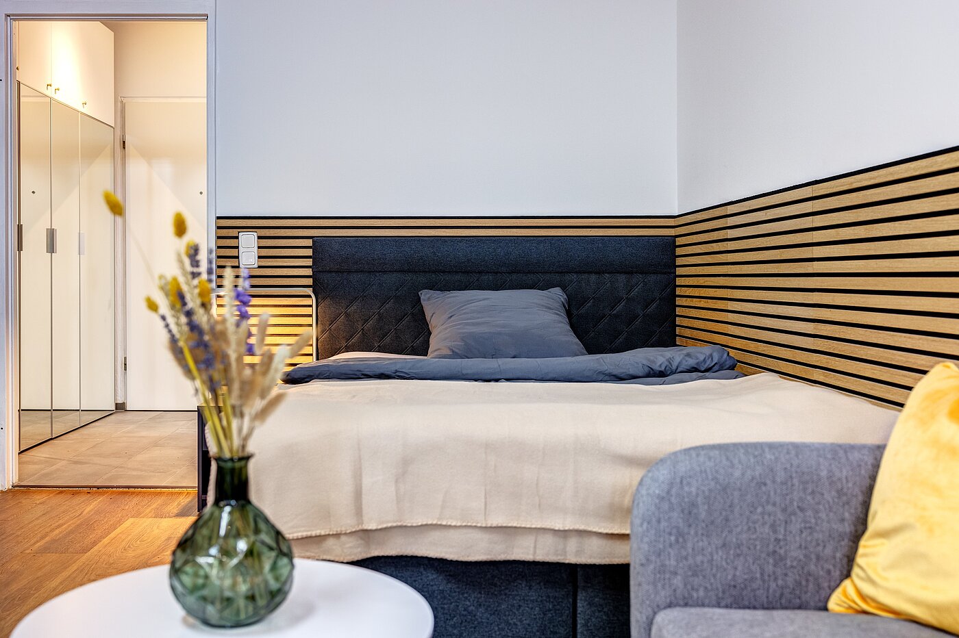 Apartment de 1 habitación | München-Milbertshofen | 70183 | Gemütliches Bett