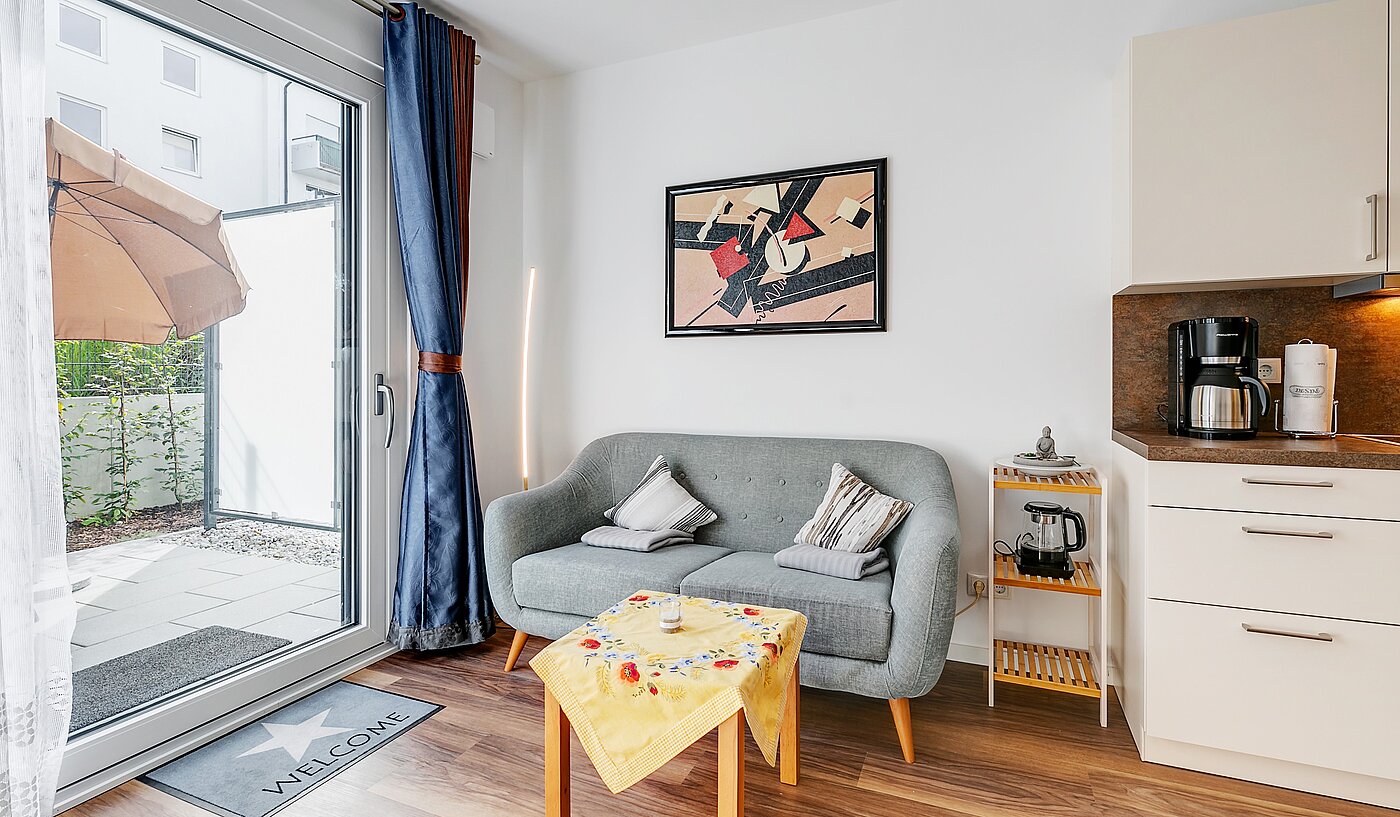 Piso en planta baja de 1 habitación | München-Milbertshofen | 2202ML8 | ...mit Zugang zur Terrasse