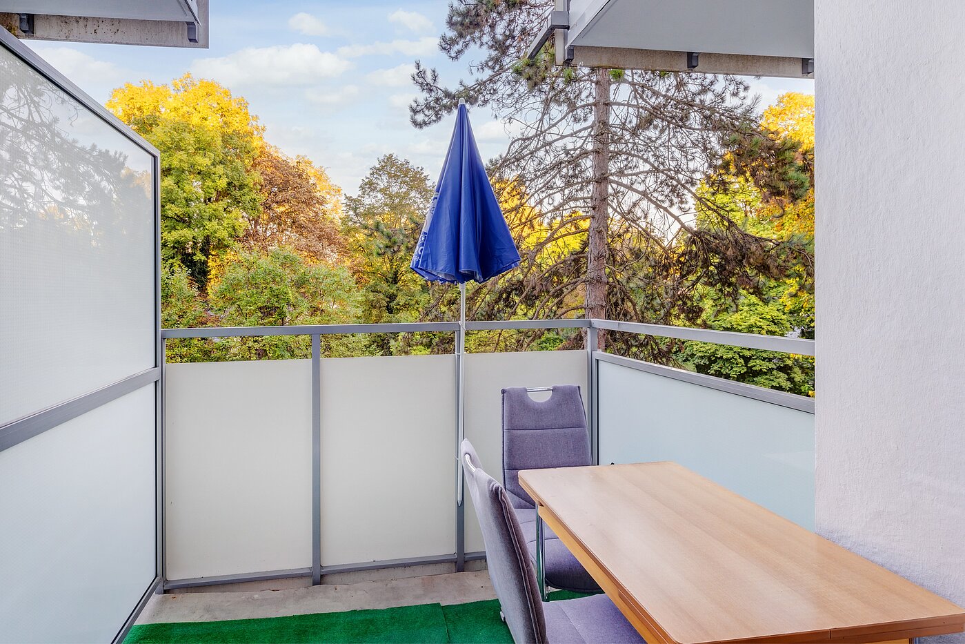Apartamento de 1 habitación | München-Bogenhausen | 70264 | Balkon mit Blick...