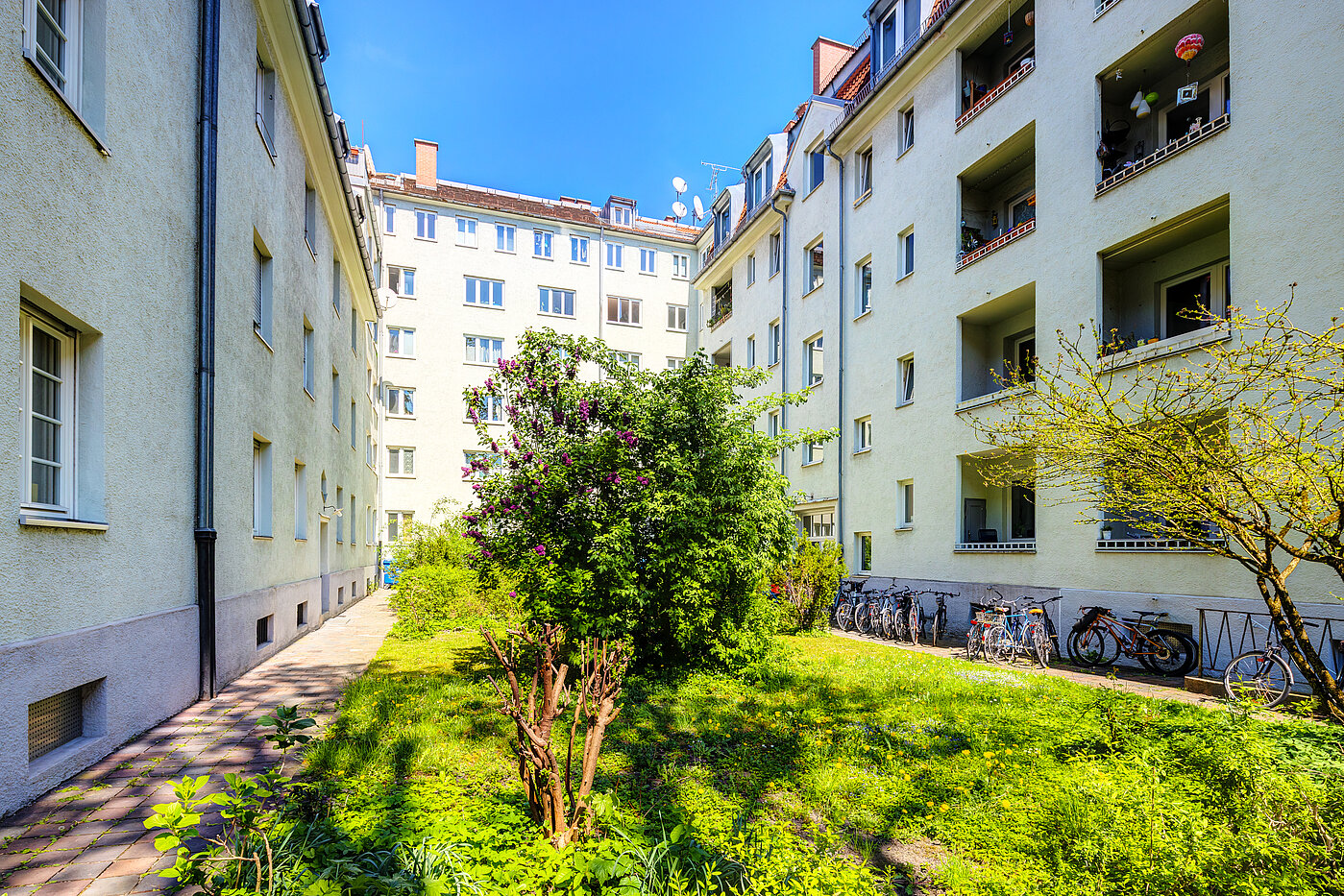 Apartamento de 2 habitaciones | München-Sendling | 70414 | Innenhof