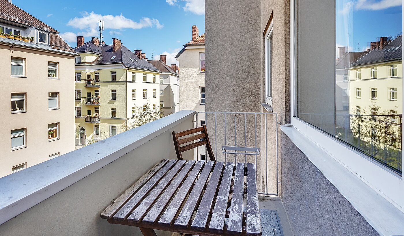 Apartamento de 1.5 habitaciones | München-Schwanthalerhöhe | 2211ML8 | Balkon zum Innenhof