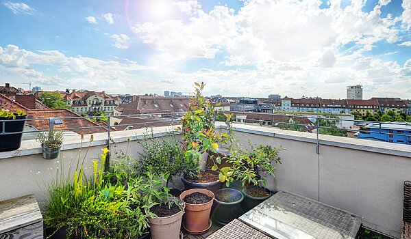 Apartamento de 5 habitaciones | München-Neuhausen | 70140 | Sonnige Dachterrasse