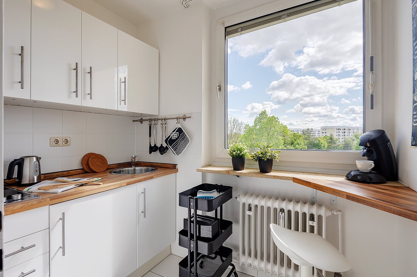 Apartamento de 1 habitación | München-Oberföhring | 2104ML2 | Die Küche optimal genutzt