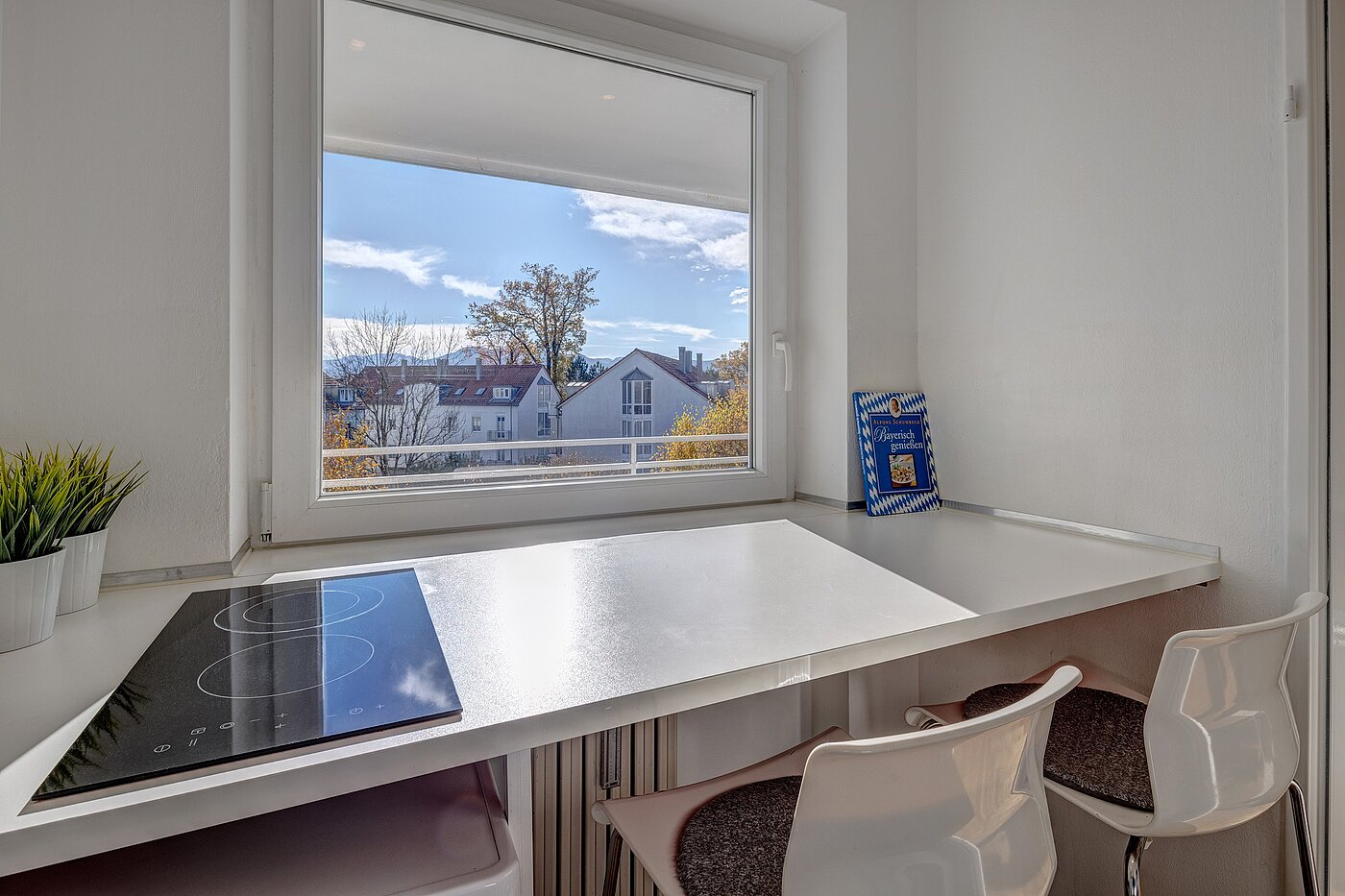 Apartamento de 1 habitación | Rosenheim | 2109ML8 | Kochen mit Blick auf die Alpen