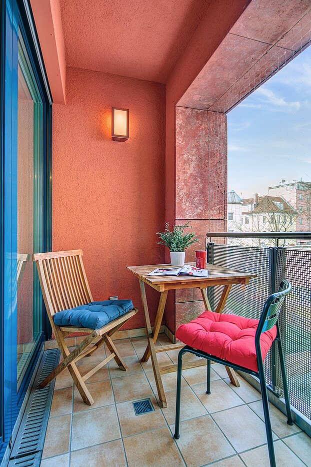 Apartamento de 1.5 habitaciones | München-Schwabing | 70392 | Loggia