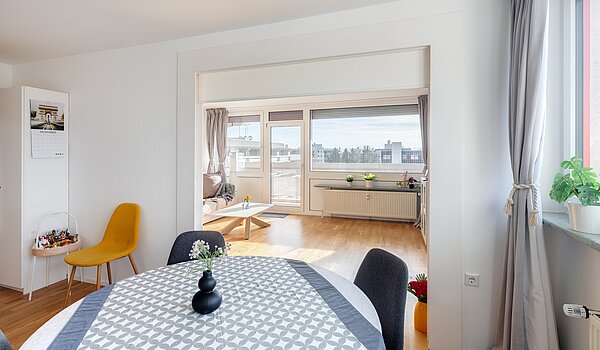 Apartamento de 3 habitaciones | München-Schwabing | 703181 | ...Wohnbereich offen...