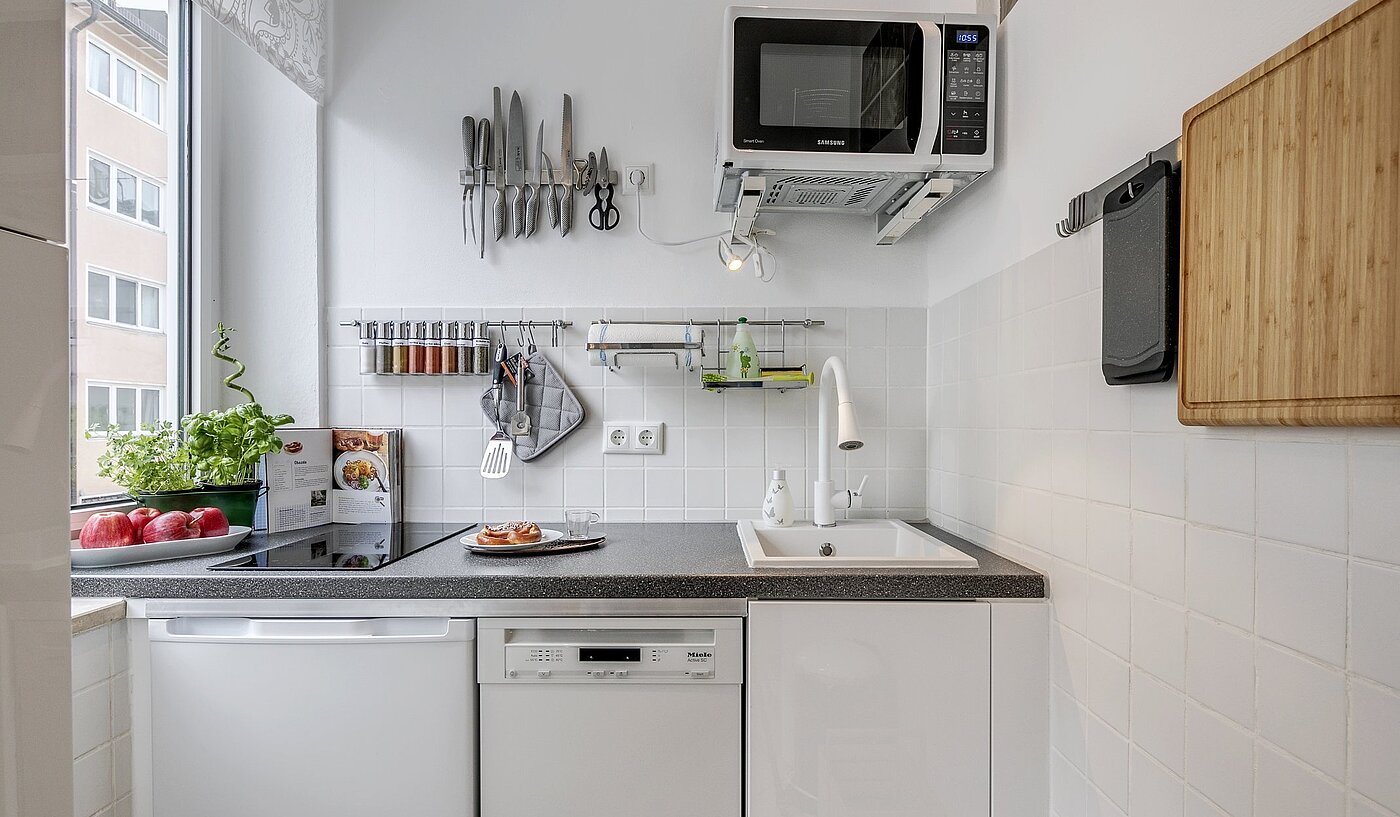 Apartamento de 1 habitación | München-Maxvorstadt | 2106ML3 | Separate Küche mit...