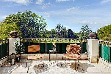 Moosach/Nymphenburg: luminoso apartamento de 1,5 habitaciones cerca del castillo con un ambiente idílico