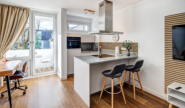 Apartment de 1 habitación | München-Milbertshofen | 70183 | ...und Barhockern