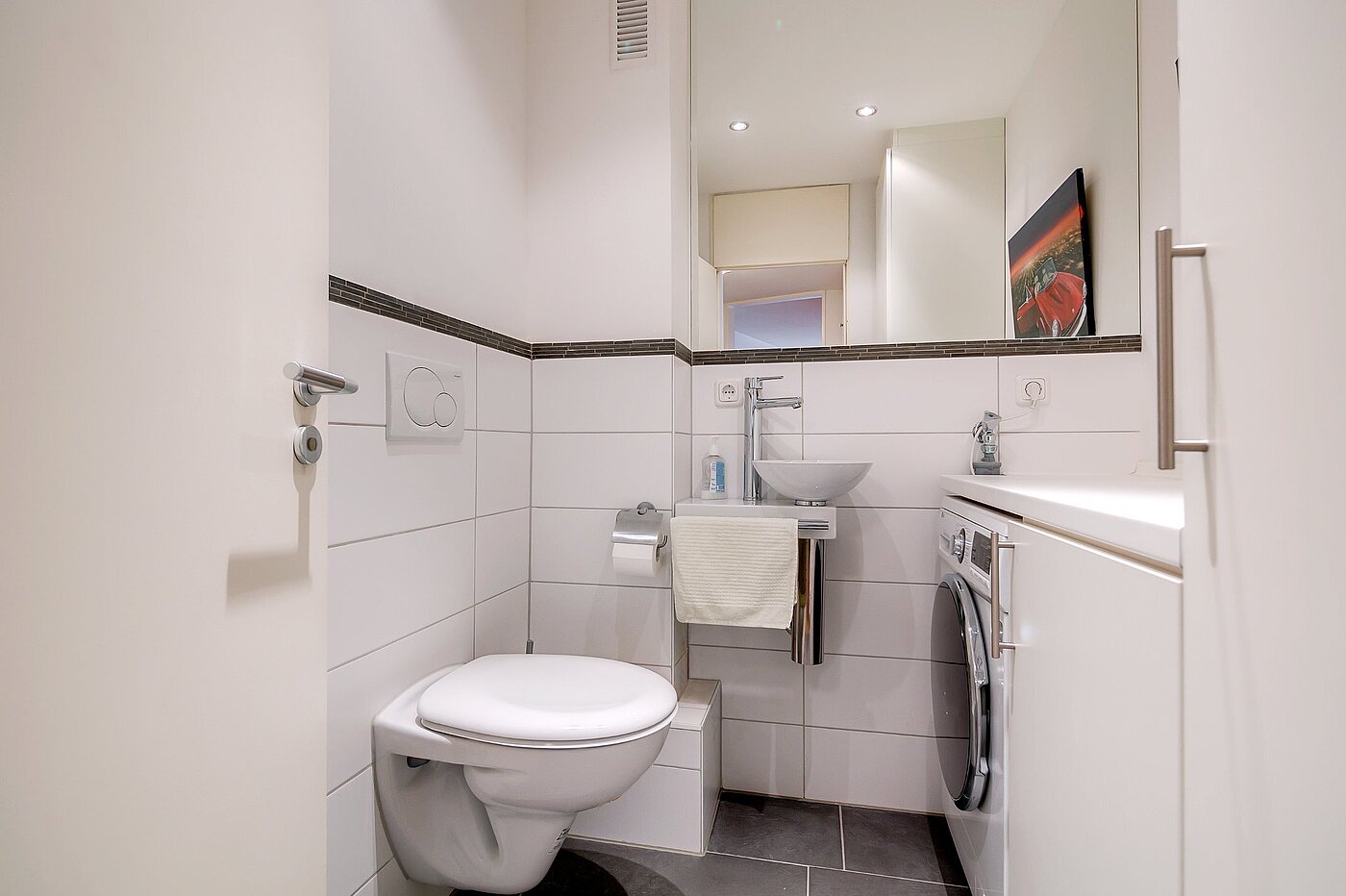 Apartamento de 2 habitaciones | München-Schwabing | 2004ML1 | Separates WC mit Waschmaschine
