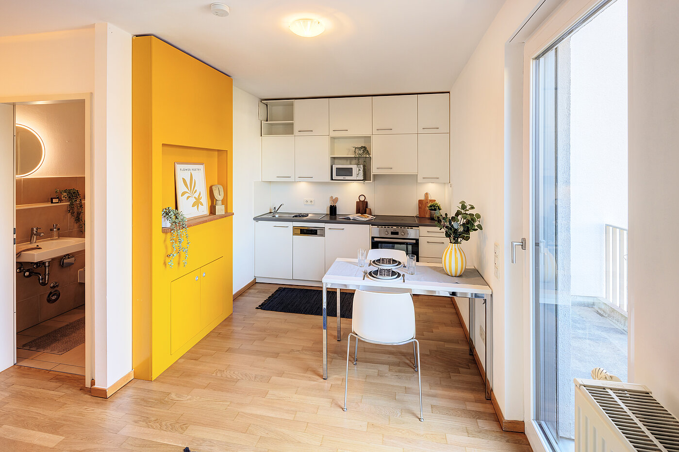 Apartment de 1 habitación | München-Ramersdorf | 70415 | Küche / Essbereich