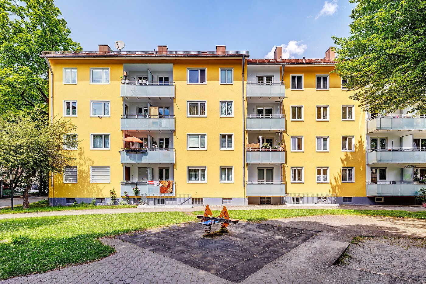 Apartamento de 2.5 habitaciones | München-Berg am Laim | 70030 | Gartenansicht