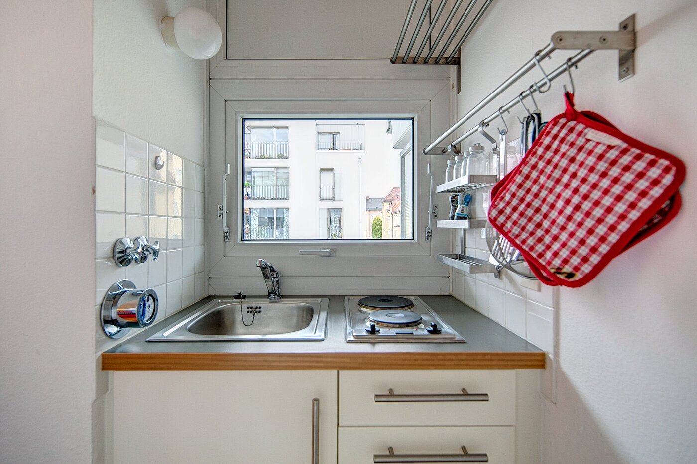 Apartamento de 1 habitación | München-Neuhausen | 1911ML8 | Küche mit Aussicht