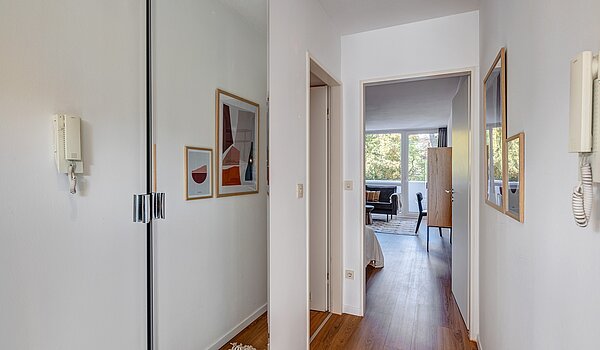 Apartamento de 1 habitación | München-Maxvorstadt | 700022 | Flur Richtung Wohnbereich