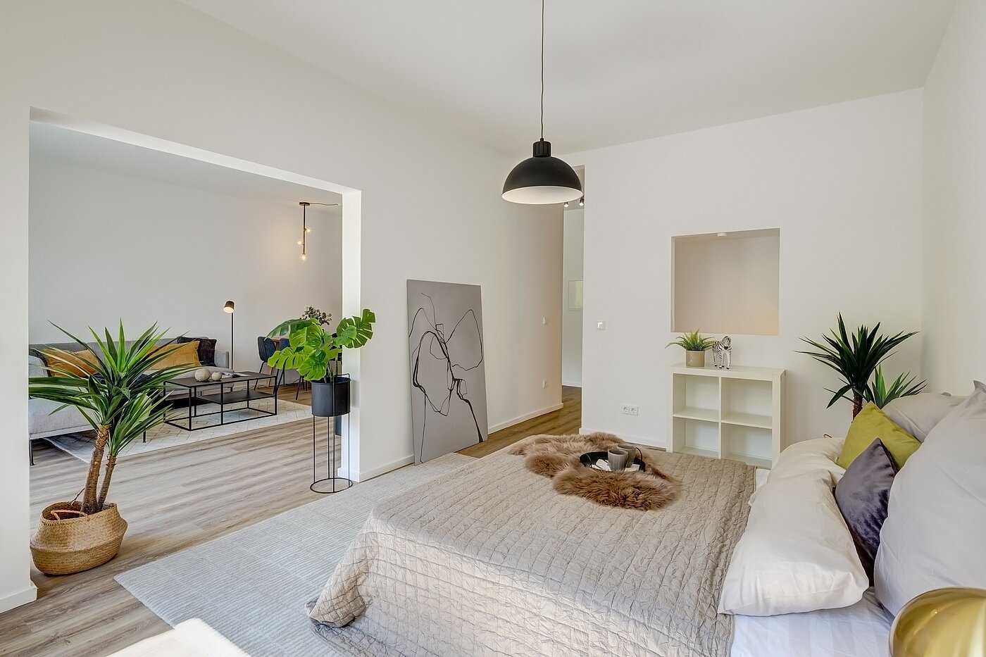 Apartamento de 2.5 habitaciones | München-Obermenzing | 700191 | ...mit Schiebetür zum Wohnzimmer