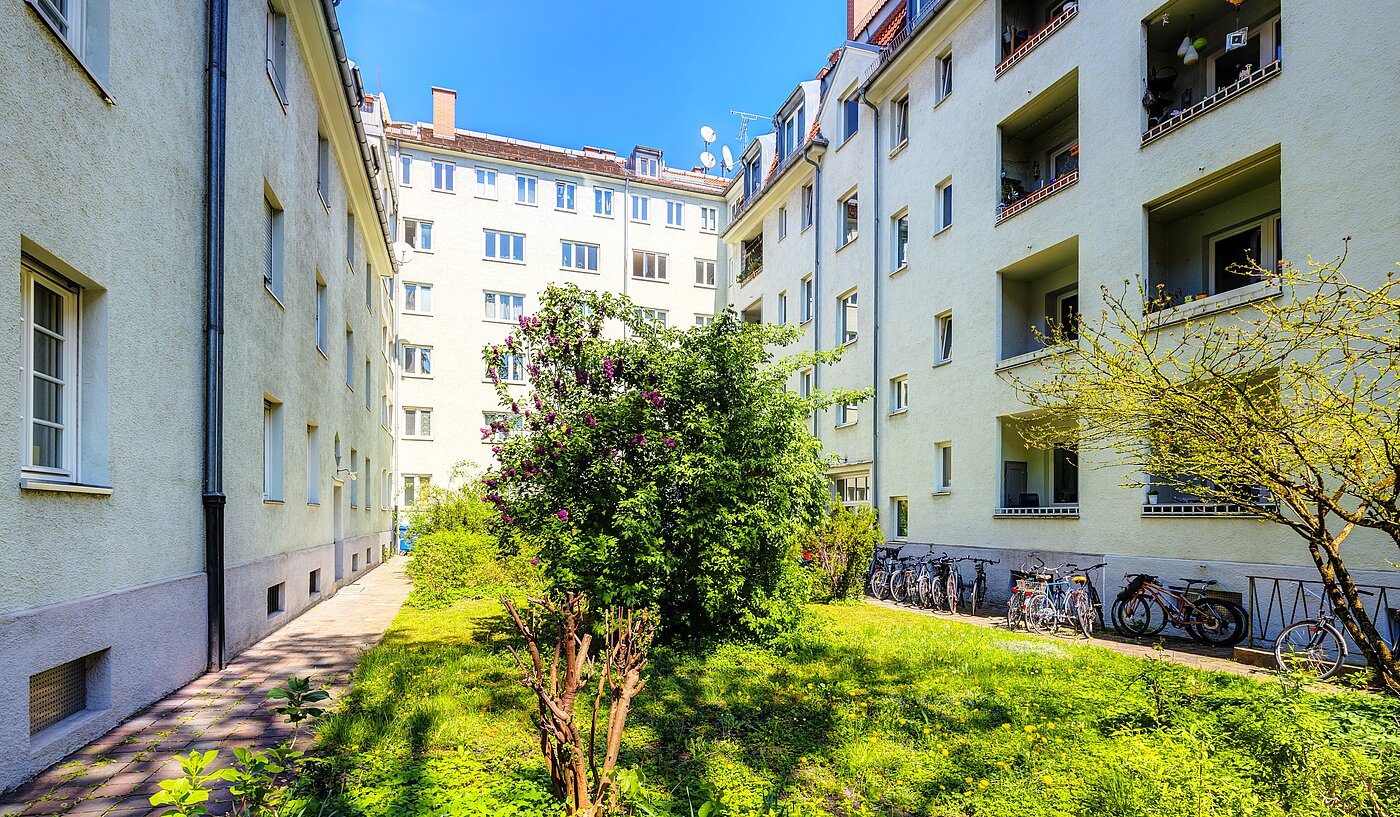 Apartamento de 2 habitaciones | München-Sendling | 70220 | Innenhof