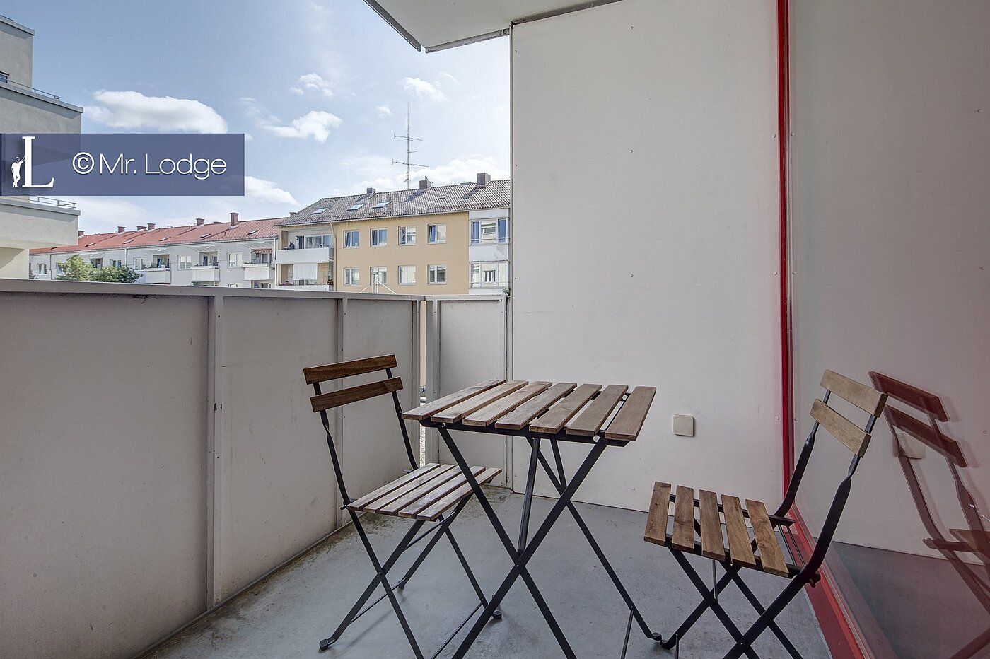 Apartamento de 1 habitación | München-Sendling-Westpark | 1706ML8 | Balkon mit Morgensonne