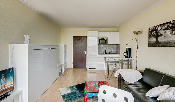 Apartment de 1 habitación | München-Haidhausen | 70275 | Wohn- und Schlafbereich