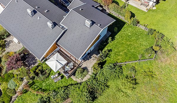 Adosado esquinero de 3 habitaciones | Kreuth | 70037 | Luftbild auf das Grundstück