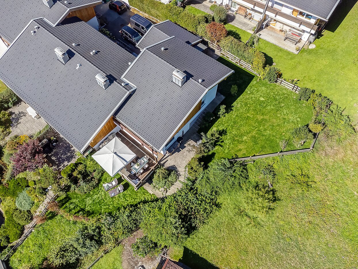 Adosado esquinero de 3 habitaciones | Kreuth | 70037 | Luftbild auf das Grundstück
