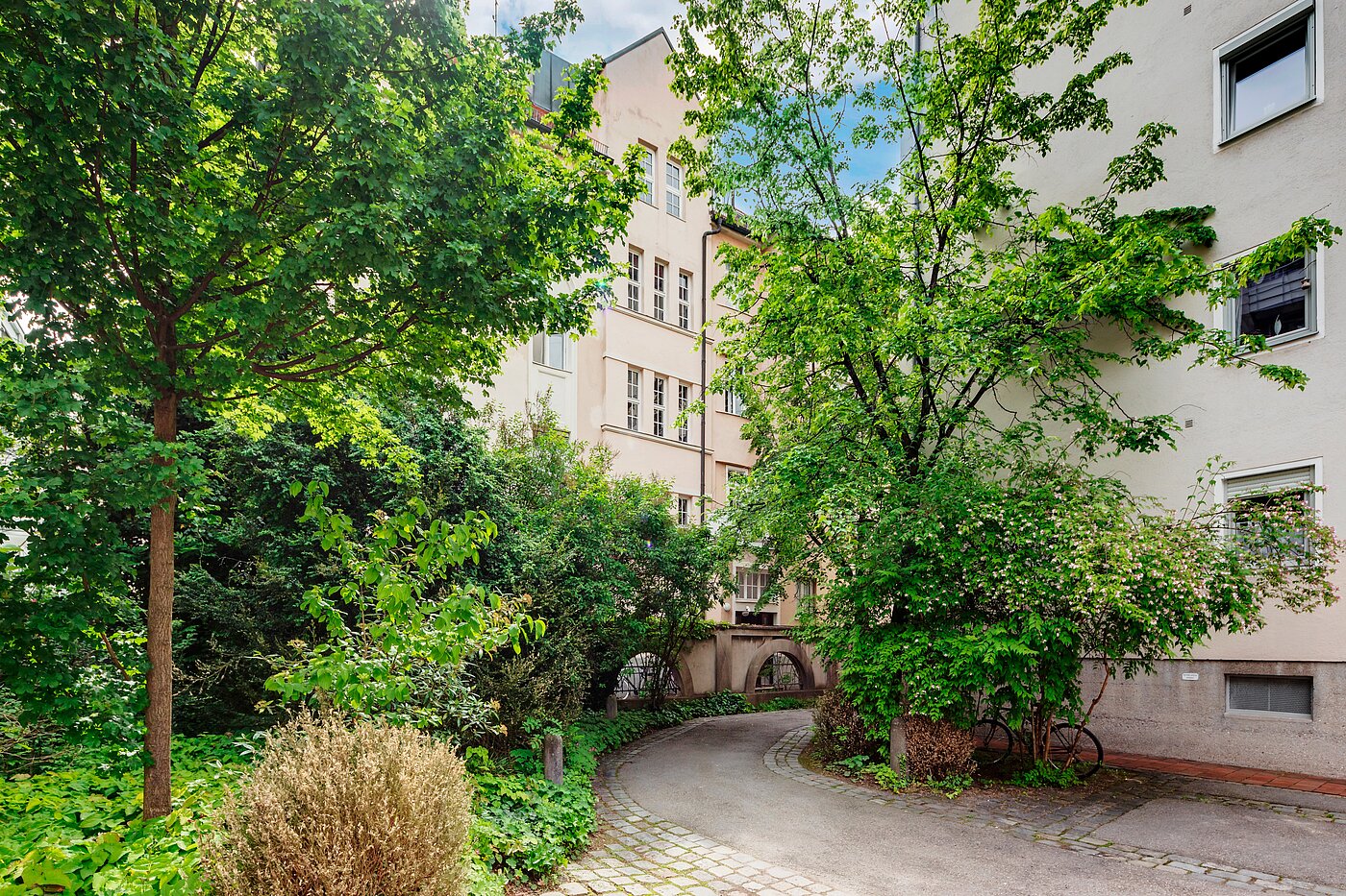 Apartamento de 2 habitaciones | München-Schwabing | 70130 | Begrünter Innenhof