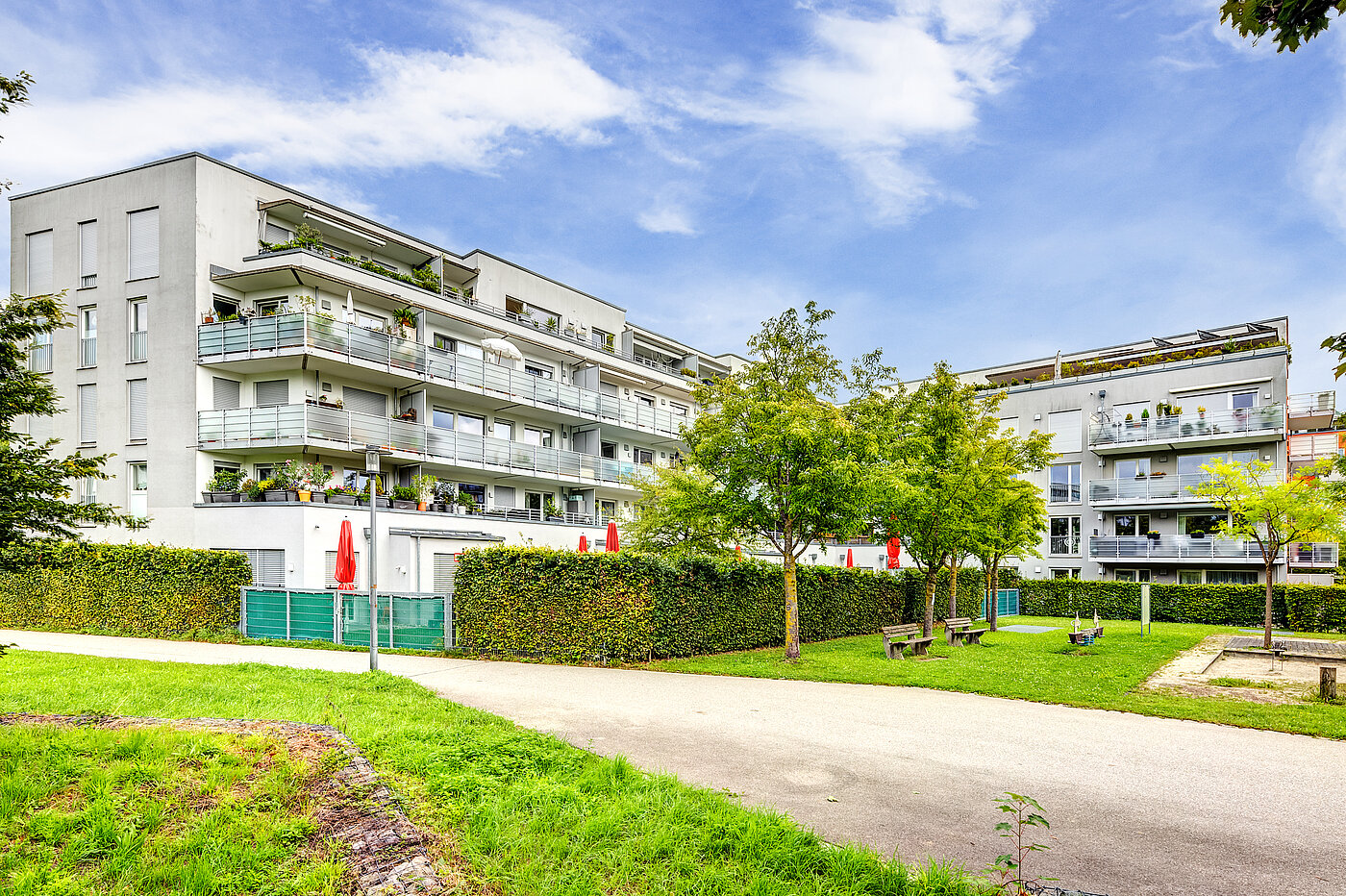 Apartamento de 2 habitaciones | München-Schwabing | 70153 | Ansicht Fassade vom Innenhof aus
