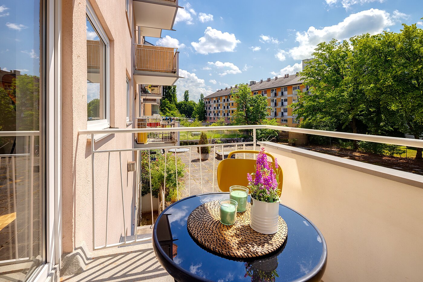 Apartamento de 3 habitaciones | München-Obergiesing | 70028 | Gemütlicher West-Balkon mit...