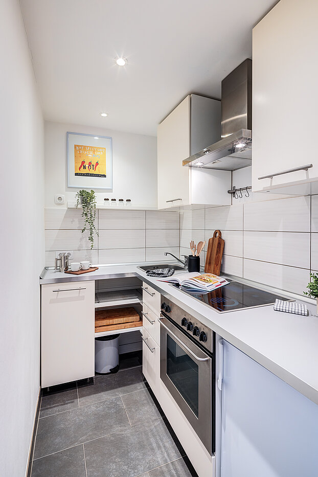 Apartamento de 2 habitaciones | München-Maxvorstadt | 70390 | Apartmentküche...