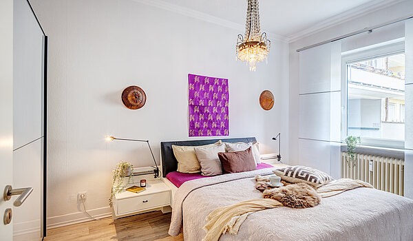 Piso en planta baja de 2 habitaciones | München-Schwabing | 70394 | Schlafzimmer