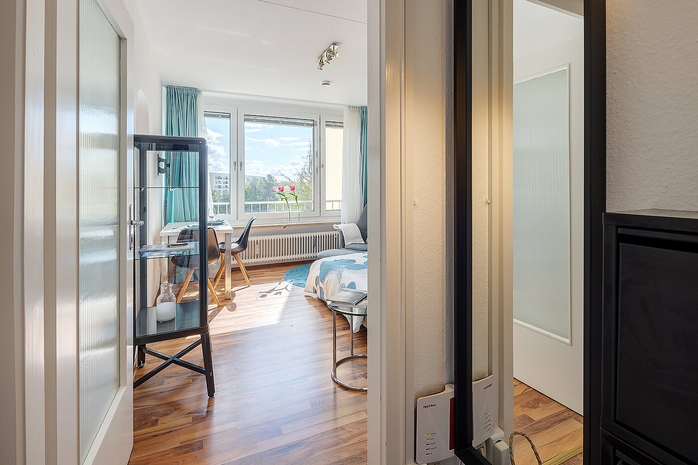 Apartamento de 1 habitación | München-Oberföhring | 2104ML2 | ...mit Blick in d. Wohnbereich