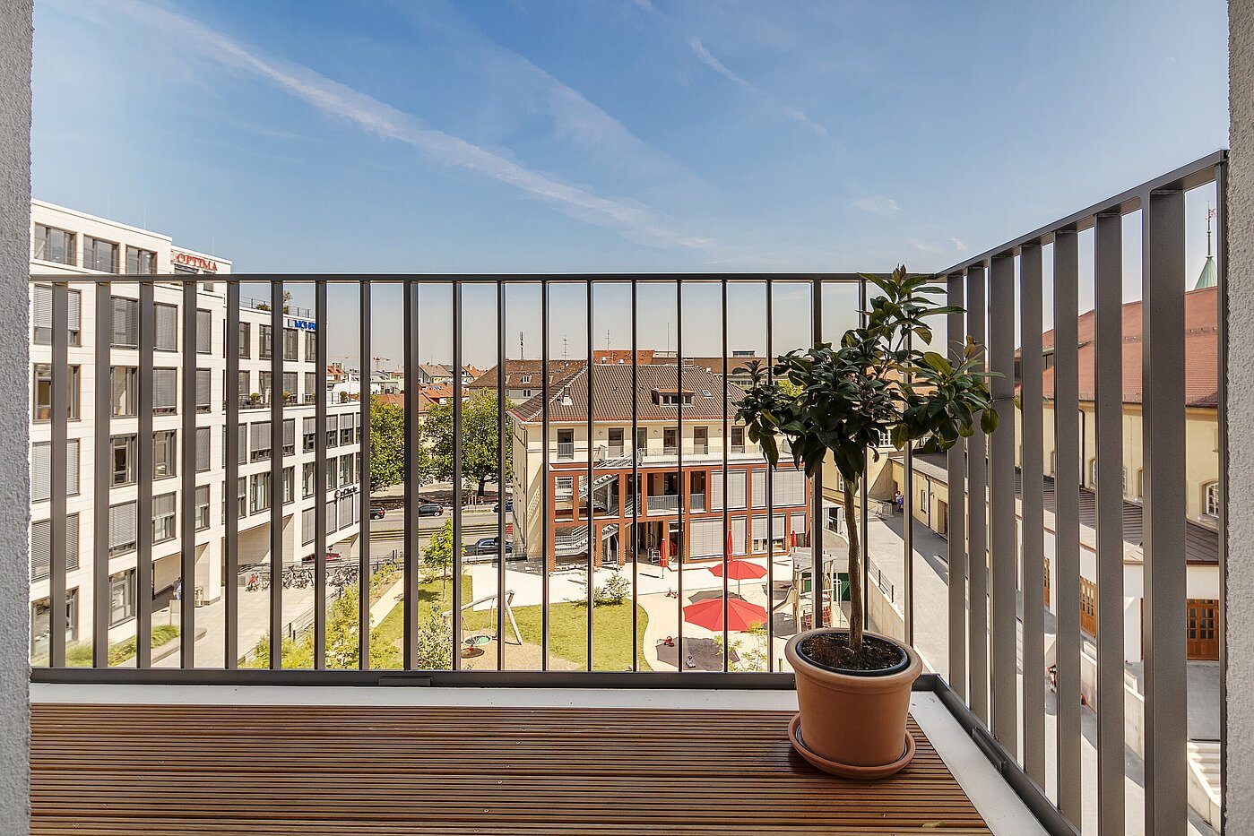 Apartamento de 2 habitaciones | München-Maxvorstadt | 70023 | Balkon mit Morgensonne