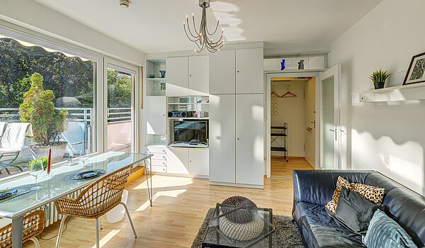 Apartamento de 1 habitación | München-Schwabing | 70449 | Sehr helles Wohnzimmer...