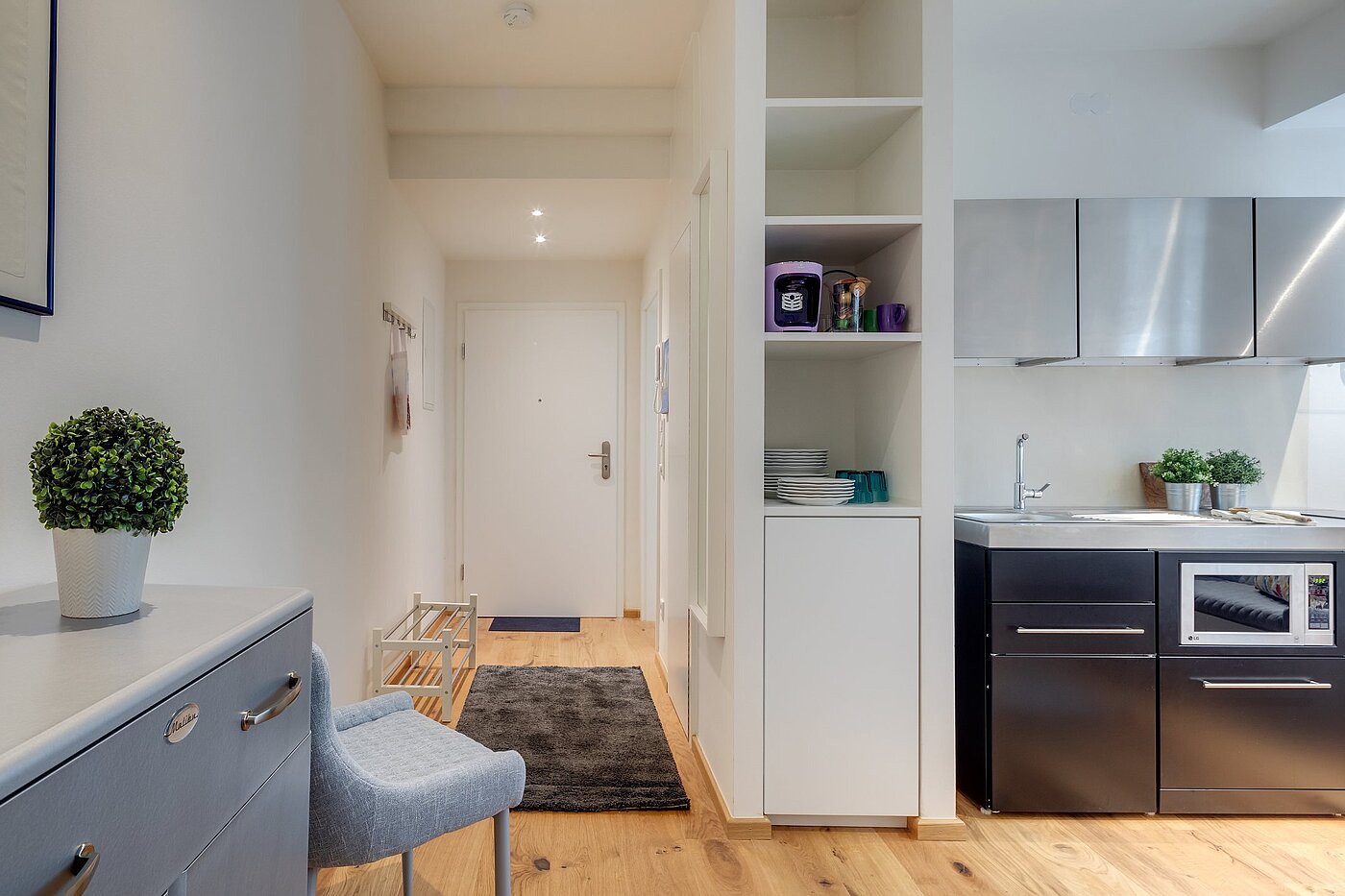 Apartamento de 2 habitaciones | München-Maxvorstadt | 2107ML5 | Offener Wohnbereich, Stauraum