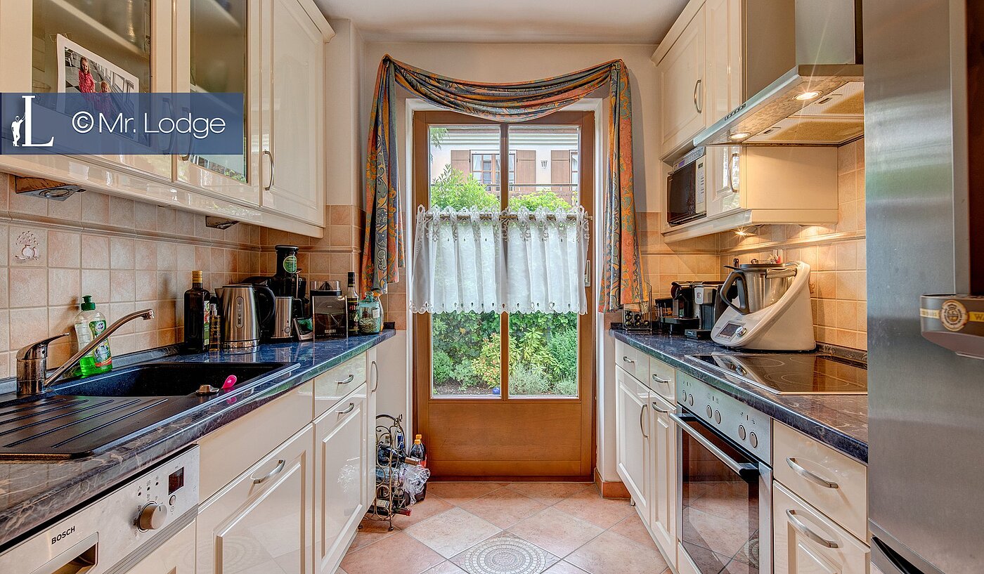 Piso en planta baja de 2 habitaciones | München-Lochhausen | 1706ML1 | Küche/Frühstücksterrasse-Ost