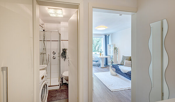Apartamento de 1 habitación | München-Ramersdorf | 70416 | Flur vom Eingang kommend