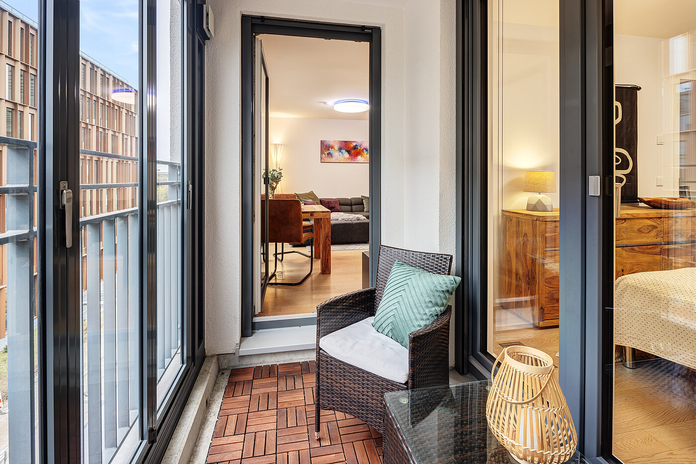 Apartamento de 2 habitaciones | München-Bogenhausen | 70160 | Verglaste Loggia