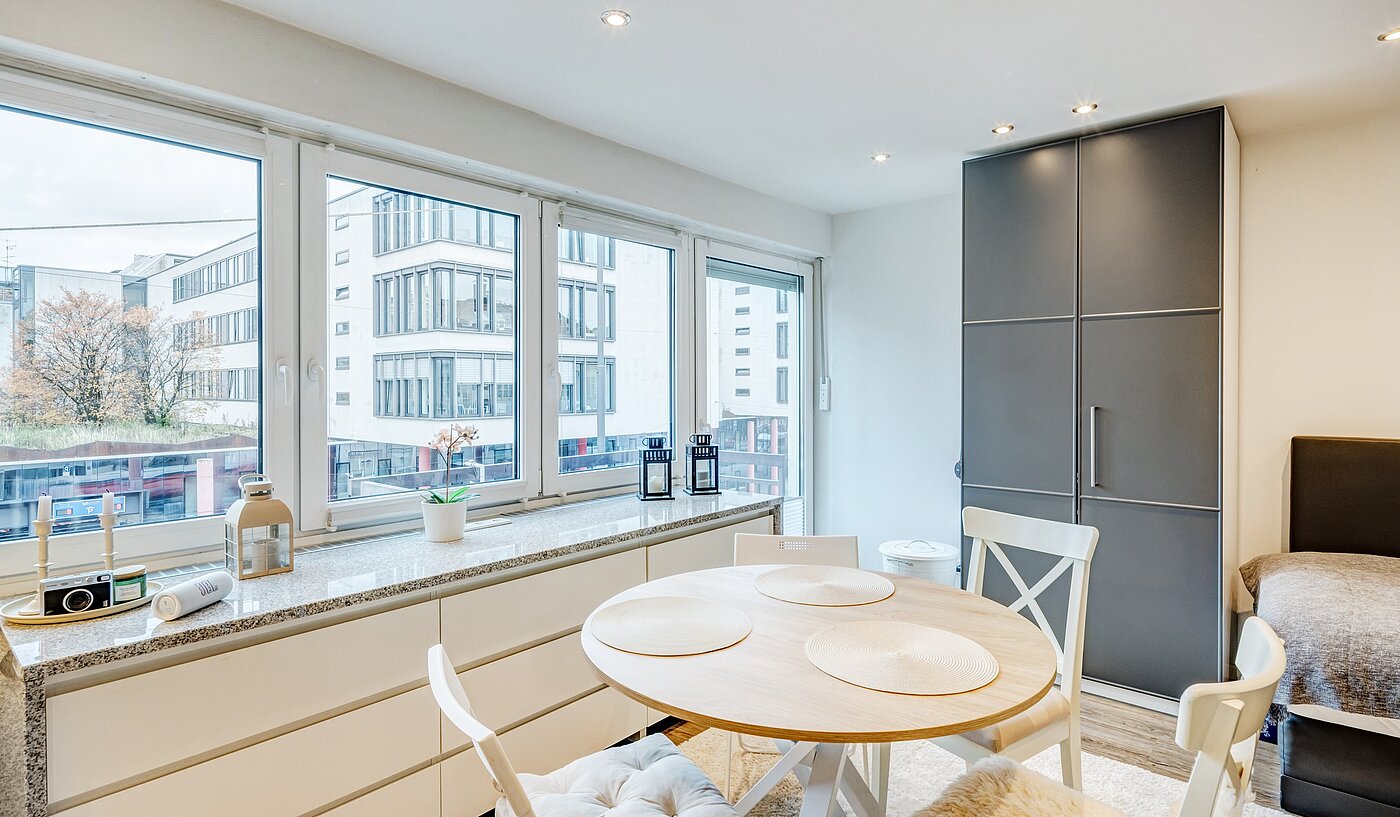 Apartment de 1 habitación | München-Bogenhausen | 703041 | Wohn- und Essbereich