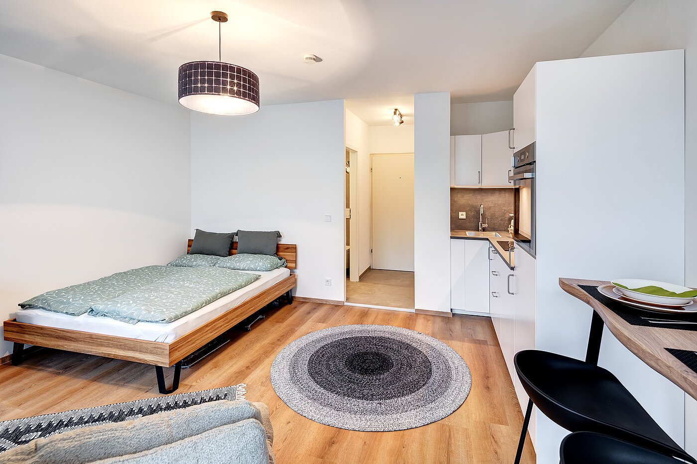 Apartment de 1 habitación | München-Pasing | 70302 | Wohn- und Schlafbereich
