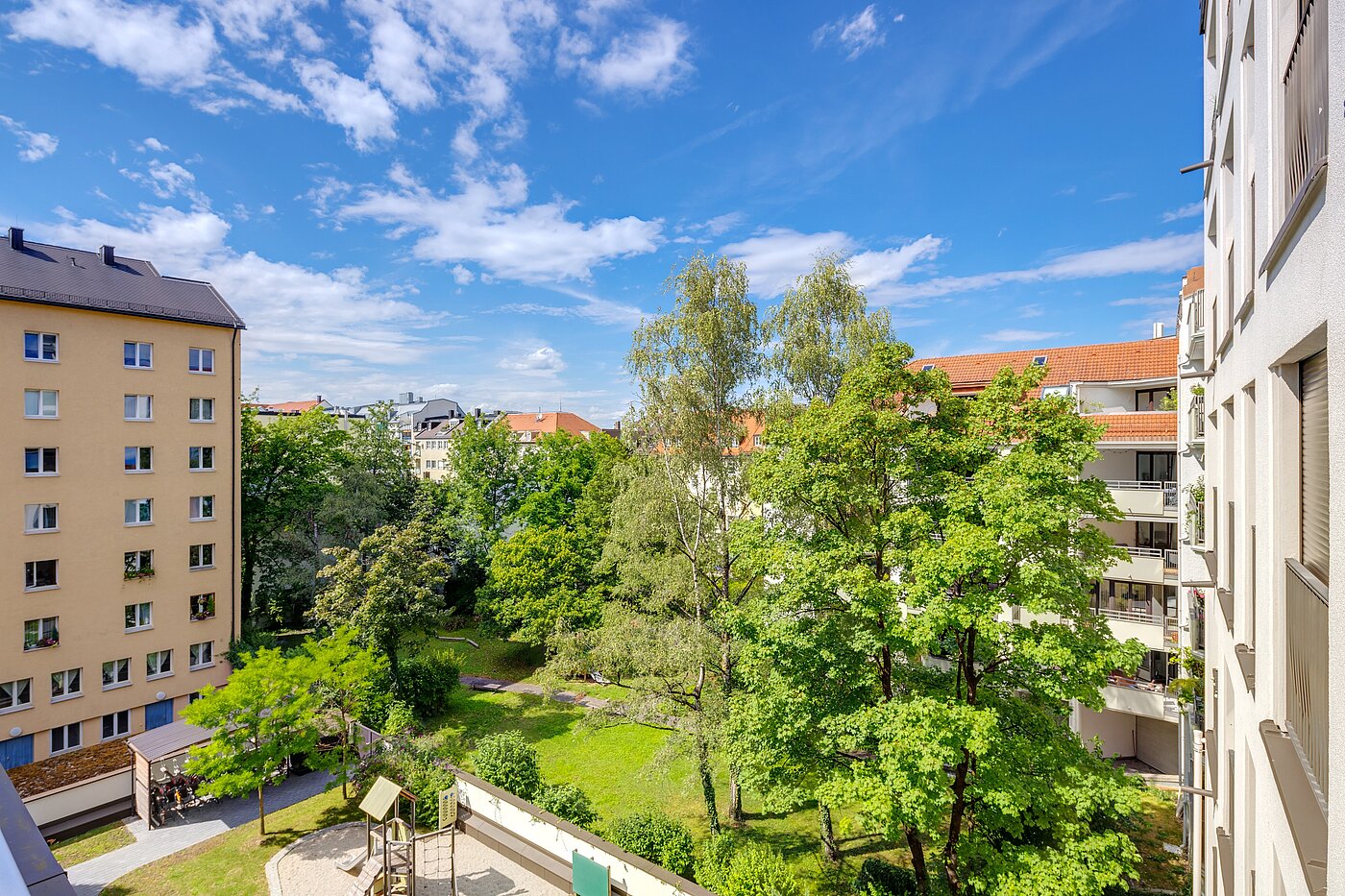 Apartamento de 3 habitaciones | 70046 | ...und begrünten Innenhof