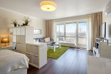 Untermenzing: Acogedor apartamento de un dormitorio - alquilado por un periodo determinado