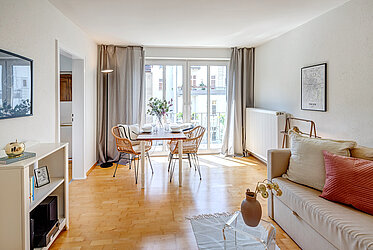 Schwabing: Encantador apartamento de 1,5 habitaciones en excelente ubicación - disponible