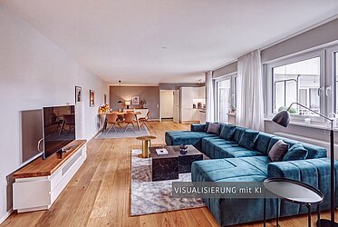 Au: Apartamento de 3,5 habitaciones de alta calidad —céntrico, pero tranquilo— disponible a partir del 26/10