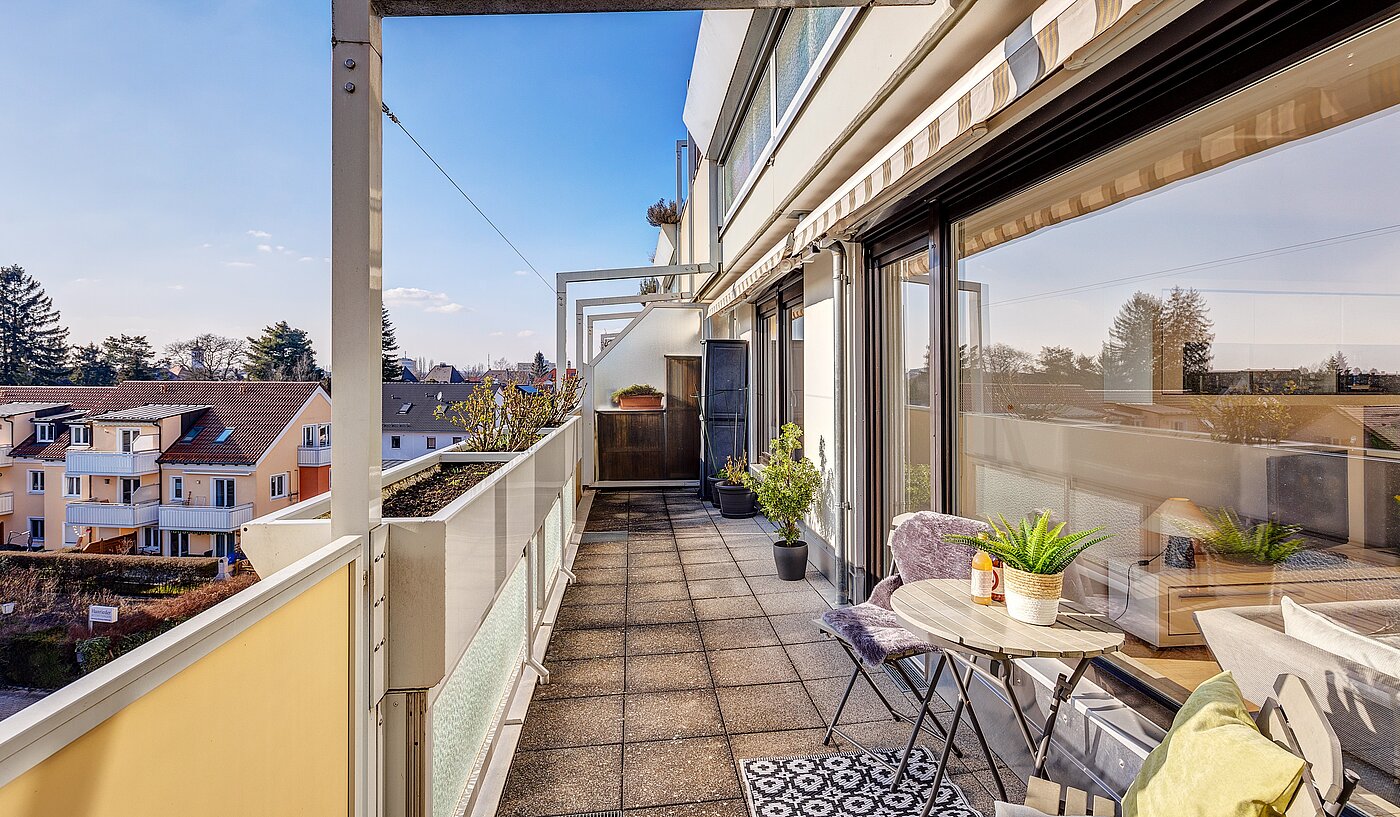 Apartamento de 3 habitaciones | Unterschleißheim | 70003 | ...und Balkon