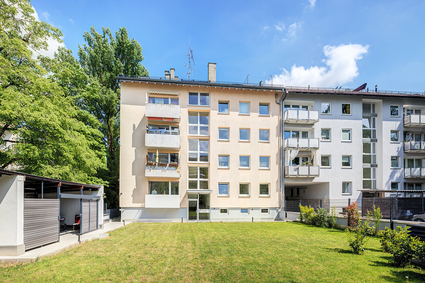 Apartamento de 2 habitaciones | München-Sendling-Westpark | 70413 | Gartenansicht