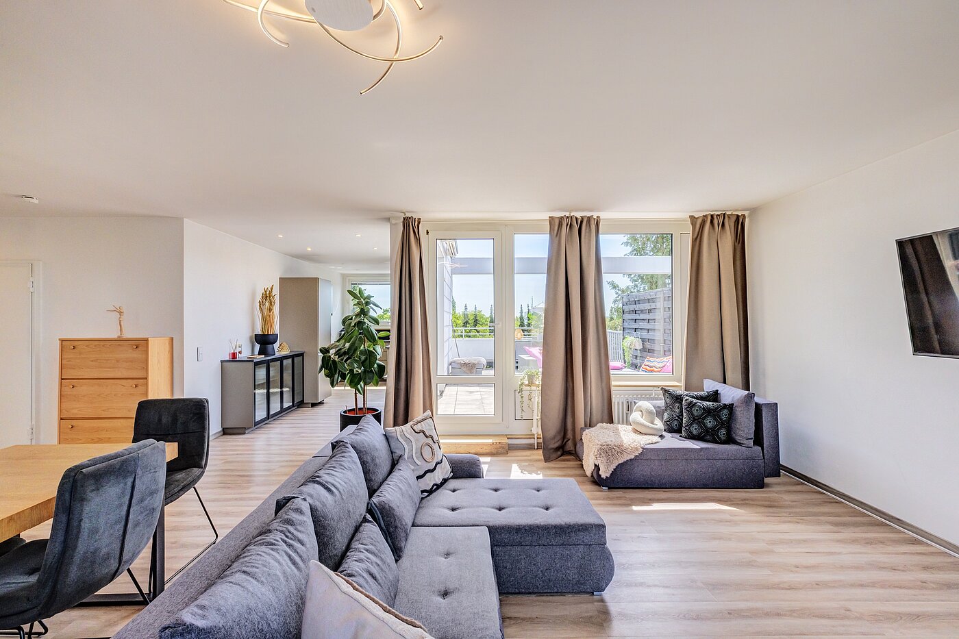 Piso con terraza  de 3.5 habitaciones | München-Berg am Laim | 123456 | Wohnzimmer