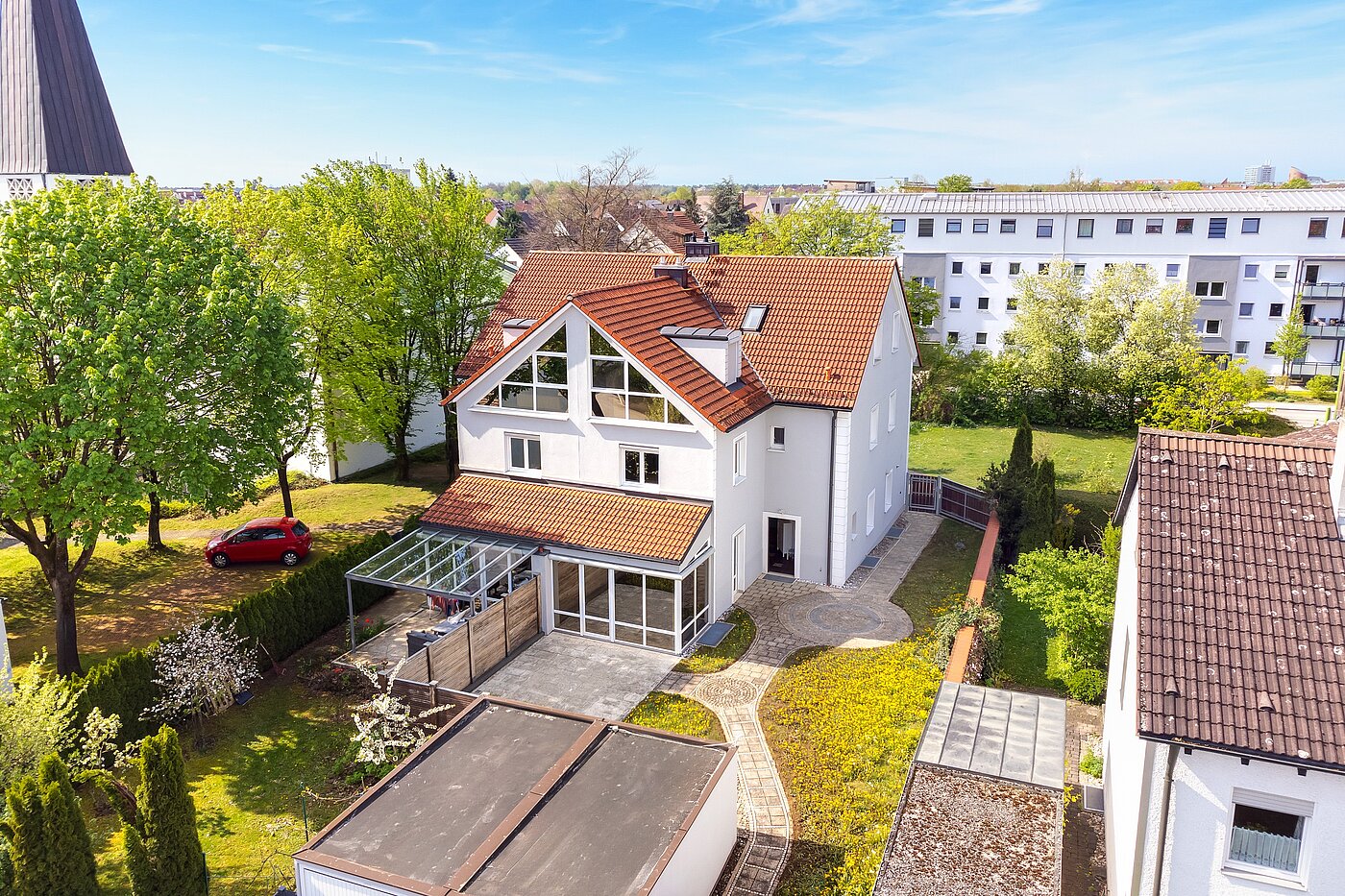 Casa adosada  de 6.5 habitaciones | Unterschleißheim | 70122 | Vogelperspektive