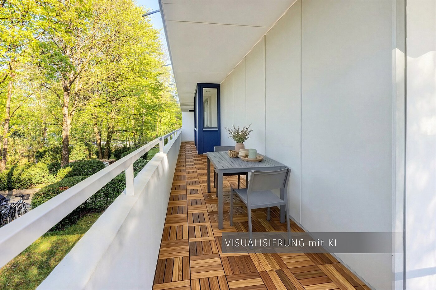 Apartamento de 3.5 habitaciones | München-Bogenhausen | 703052 | Schattiger Nordbalkon ( Visualisierung mit KI )