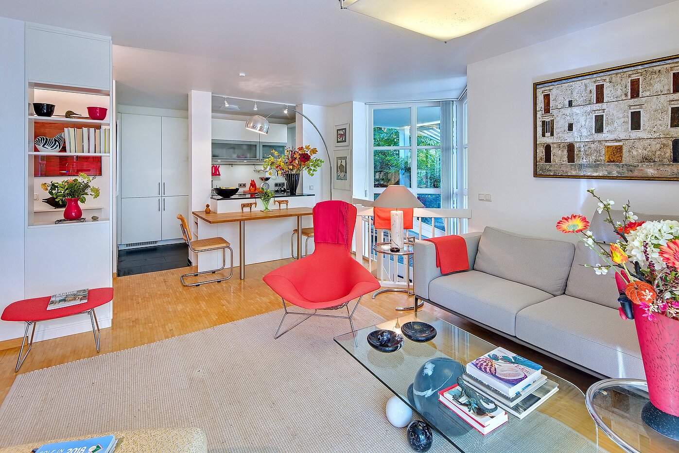 Piso en planta baja de 2 habitaciones | München-Obermenzing | 70280 | Wohn- und Essbereich